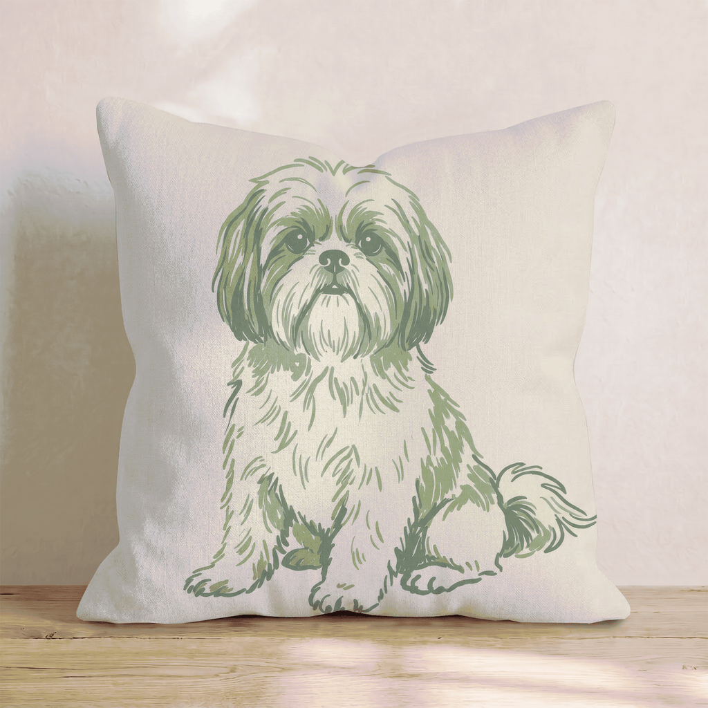 Shih Tzu Throw Pillow - Hillcroft Home