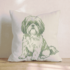 Shih Tzu Throw Pillow - Hillcroft Home