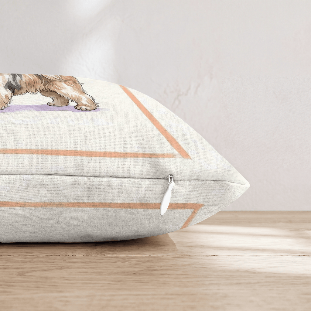 Shih Tzu Tumbler Throw Pillow - Hillcroft Home