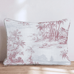 Shipwrecked Toile Throw Pillow - Hillcroft Home