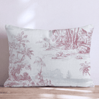 Shipwrecked Toile Throw Pillow - Hillcroft Home
