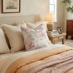 Shipwrecked Toile Throw Pillow - Hillcroft Home
