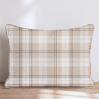 Shortbread Plaid Throw Pillow throw pillow - Hillcroft Home
