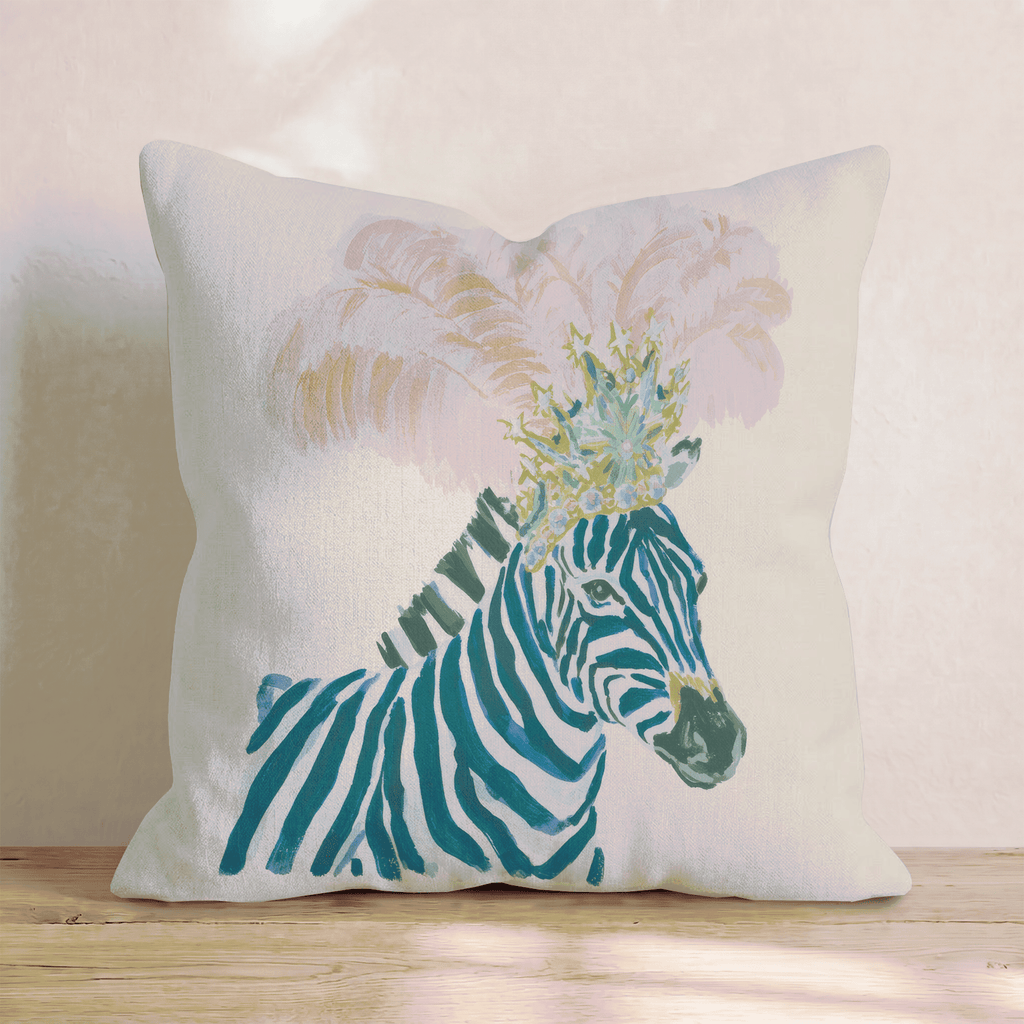 Showgirl Zebra Throw Pillow - Hillcroft Home