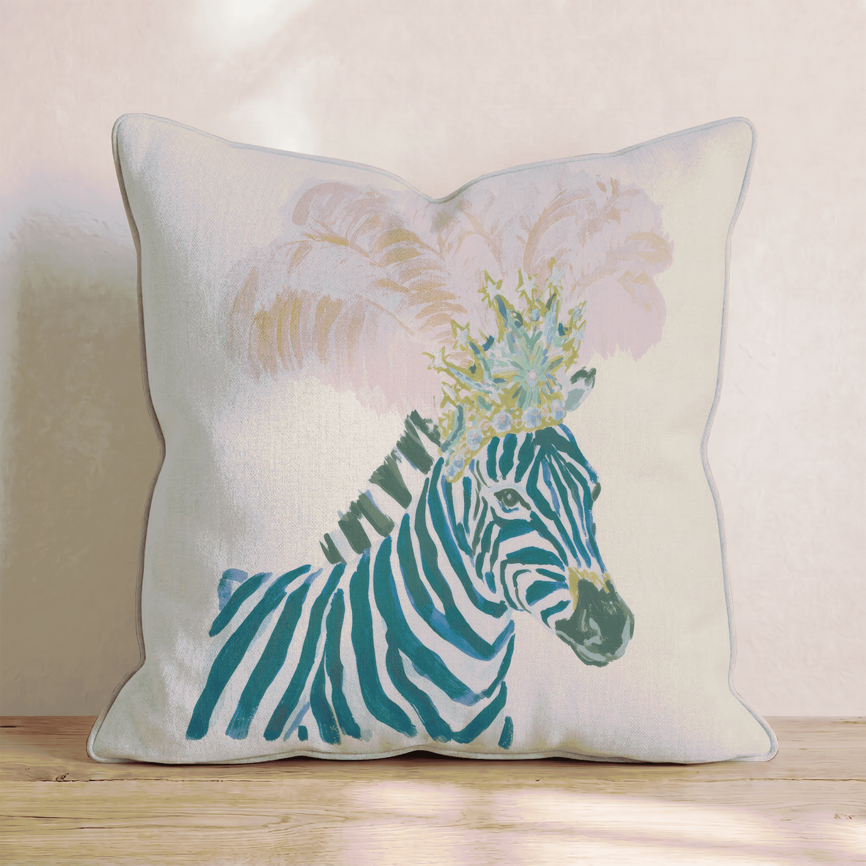 Showgirl Zebra Throw Pillow - Hillcroft Home