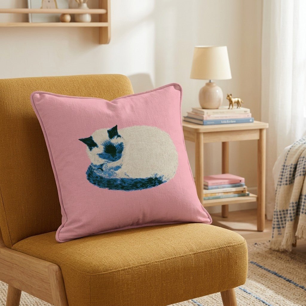 Siamese Snuggle Throw Pillow - Hillcroft Home