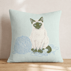 Siamese Yarn Tangle Throw Pillow - Hillcroft Home