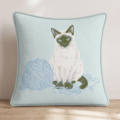 Siamese Yarn Tangle Throw Pillow - Hillcroft Home