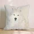 Siberian Husky Face Throw Pillow - Hillcroft Home