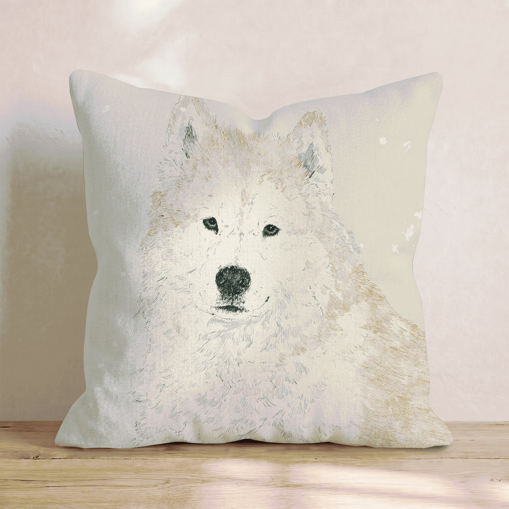 Siberian Husky Face Throw Pillow - Hillcroft Home