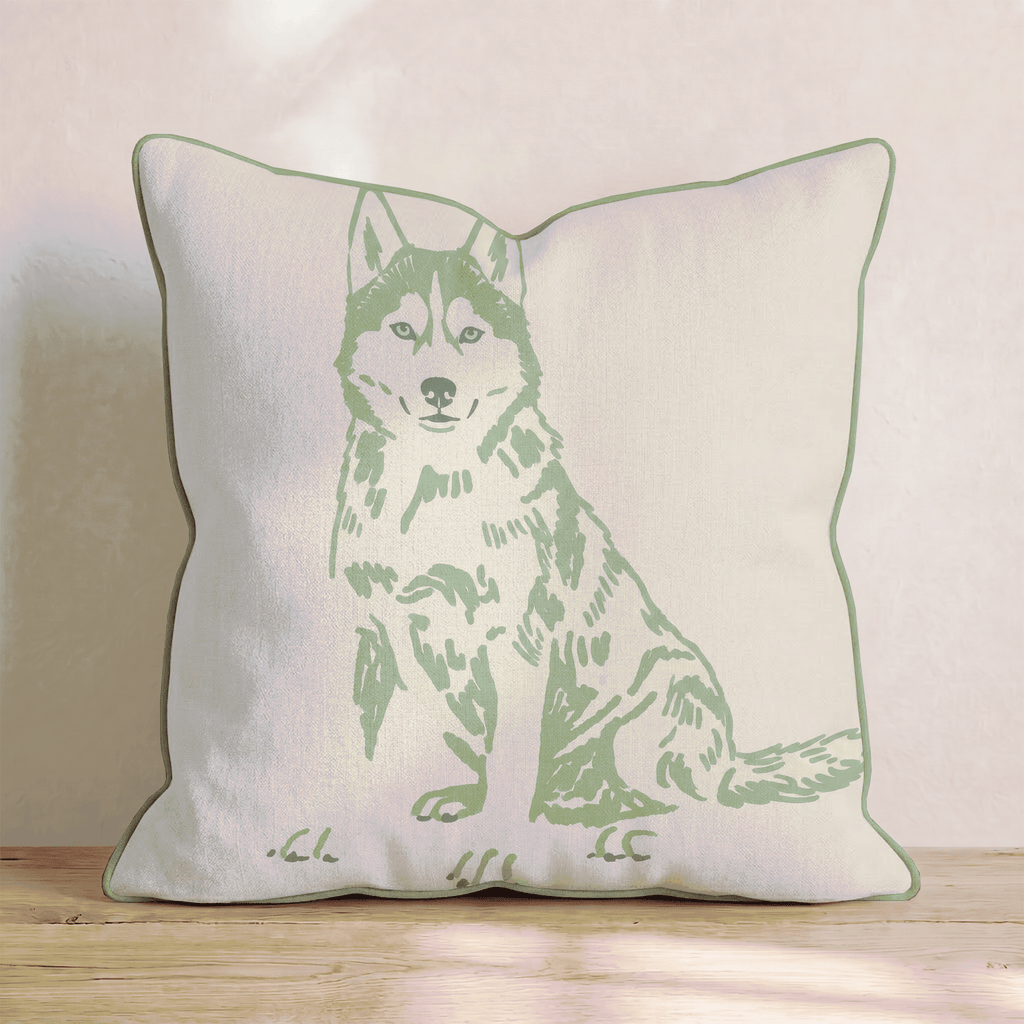 Siberian Husky_ Throw Pillow - Hillcroft Home