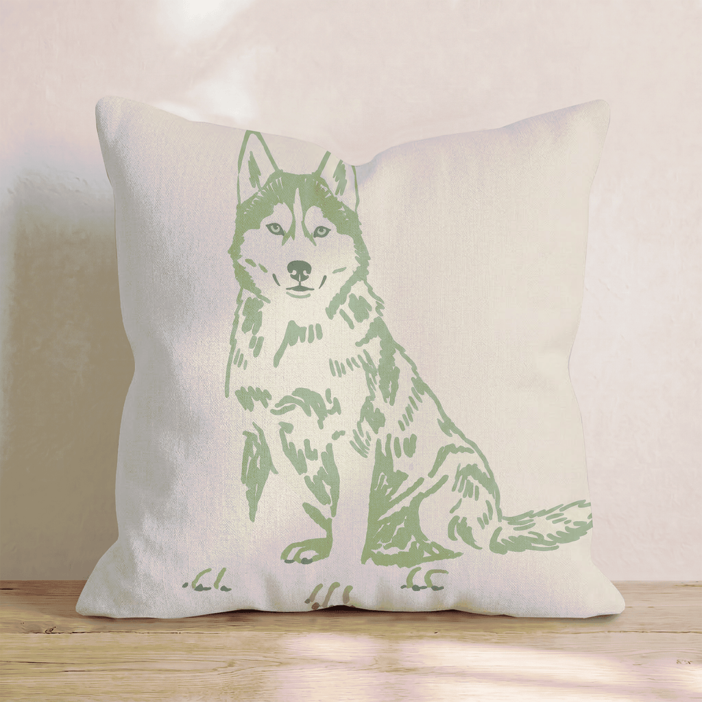 Siberian Husky_ Throw Pillow - Hillcroft Home