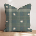 Silent Night Plaid Throw Pillow throw pillow - Hillcroft Home