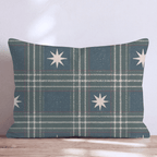 Silent Night Plaid Throw Pillow throw pillow - Hillcroft Home