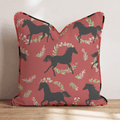 Silhouette Horse Trot Throw Pillow - Hillcroft Home