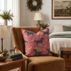Silhouette Horse Trot Throw Pillow throw pillow - Hillcroft Home