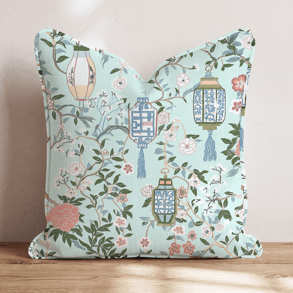 Silk Garden Throw Pillow - Hillcroft Home