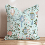 Silk Garden Throw Pillow - Hillcroft Home
