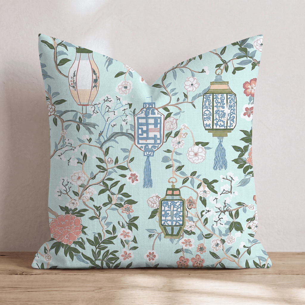 Silk Garden Throw Pillow - Hillcroft Home