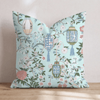 Silk Garden Throw Pillow - Hillcroft Home
