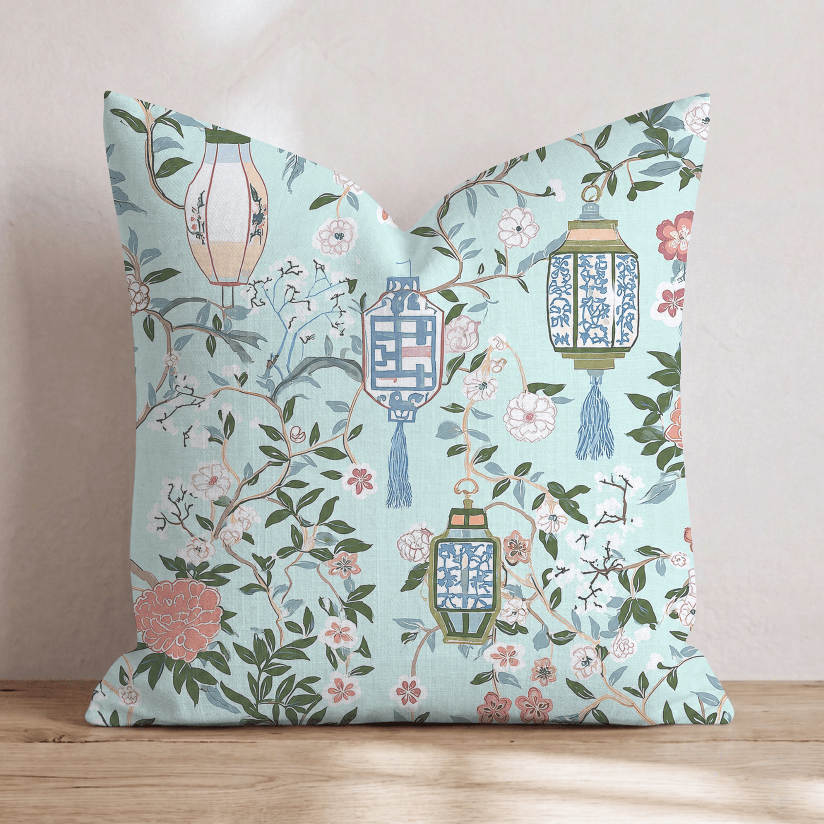 Silk Garden Throw Pillow - Hillcroft Home