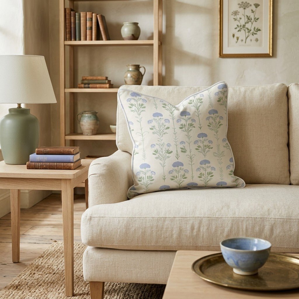 Silk & Petal Throw Pillow - Hillcroft Home