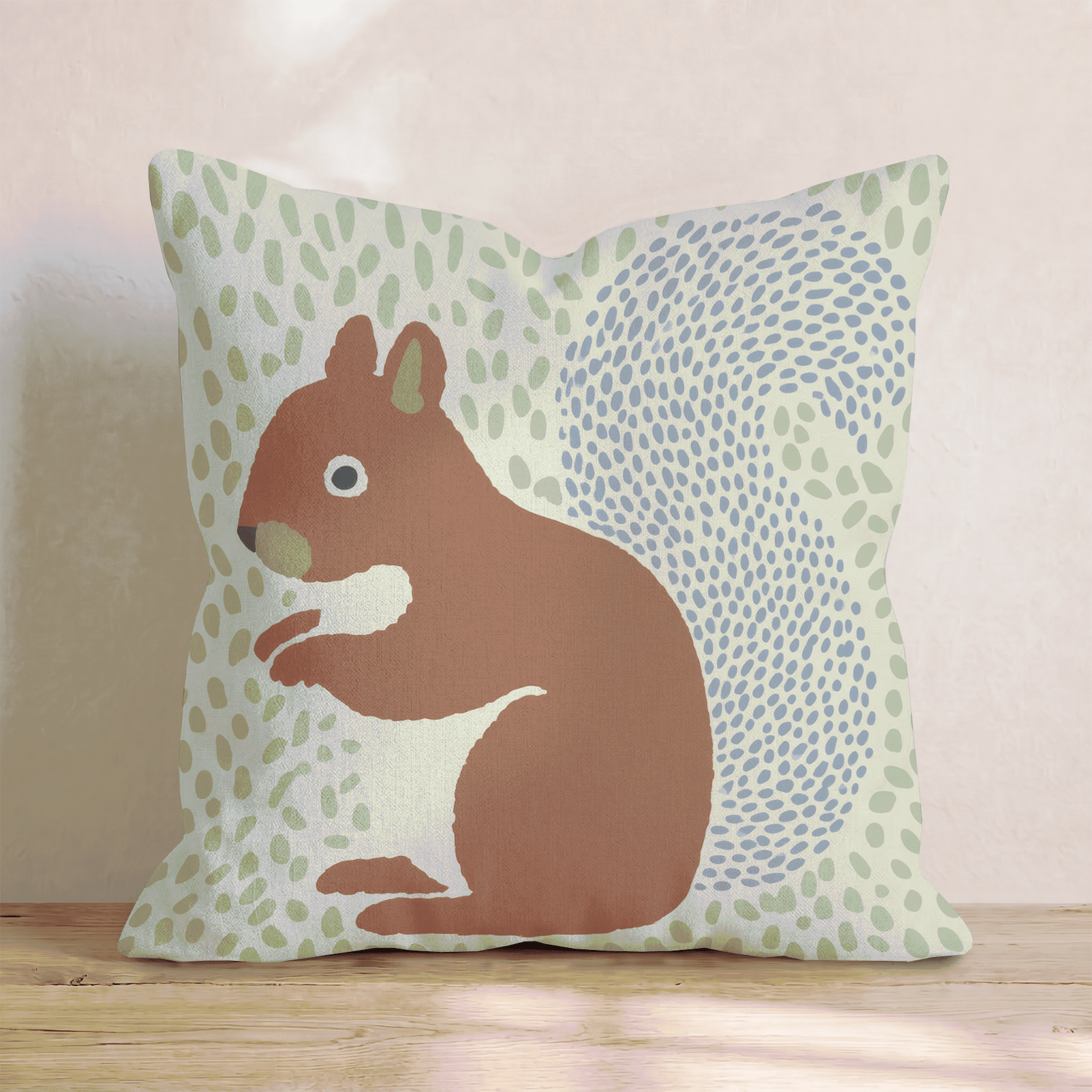 Silly Squirrel Throw Pillow - Hillcroft Home