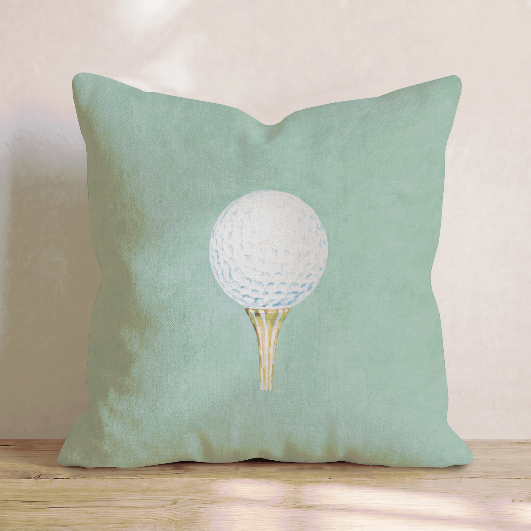 Simply Green Tee Throw Pillow - Hillcroft Home