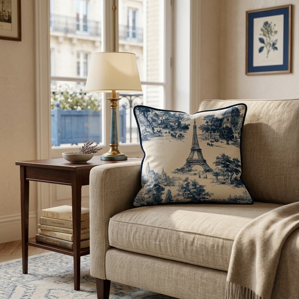 Simply Paris Throw Pillow - Hillcroft Home