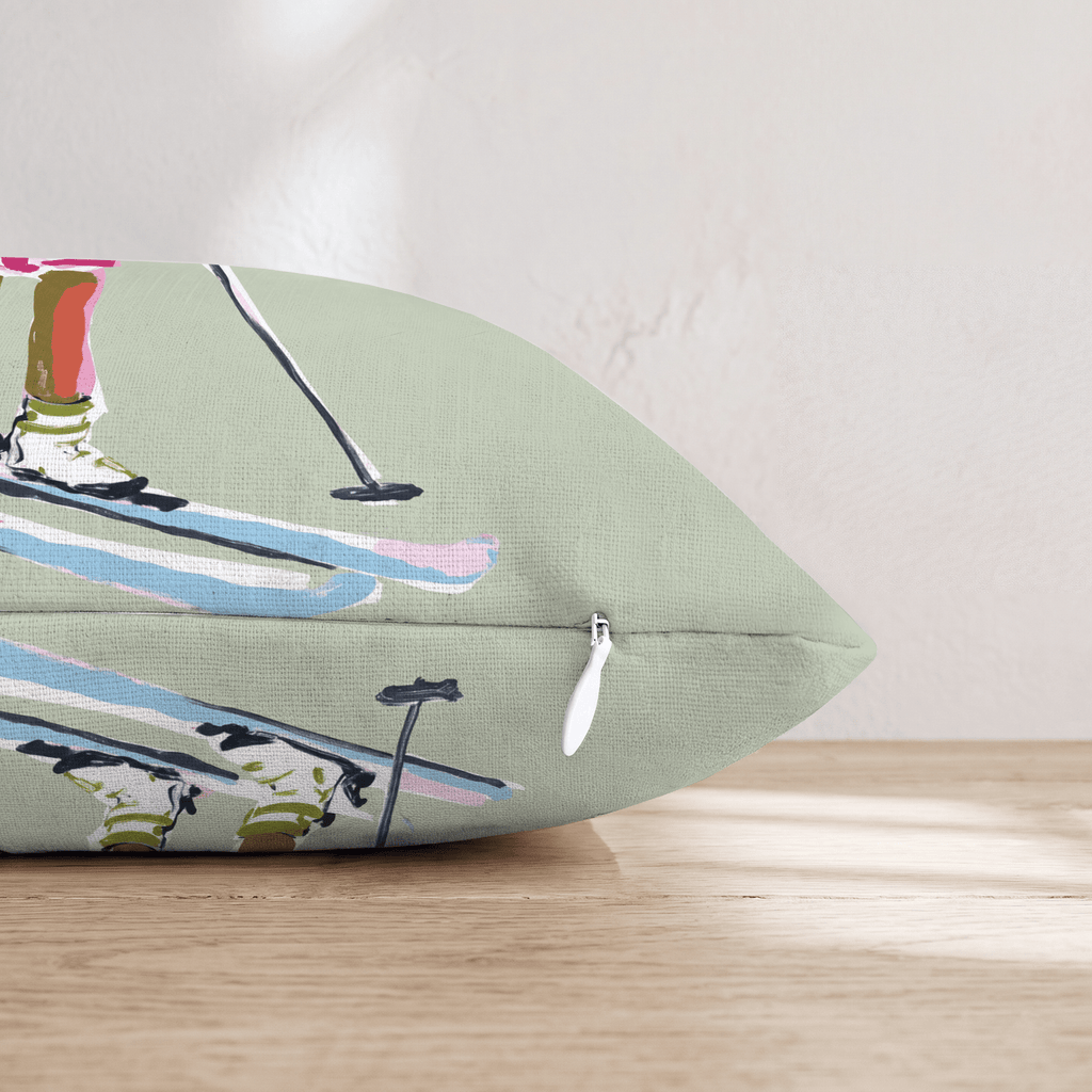 Sip _n Ski Throw Pillow - Hillcroft Home