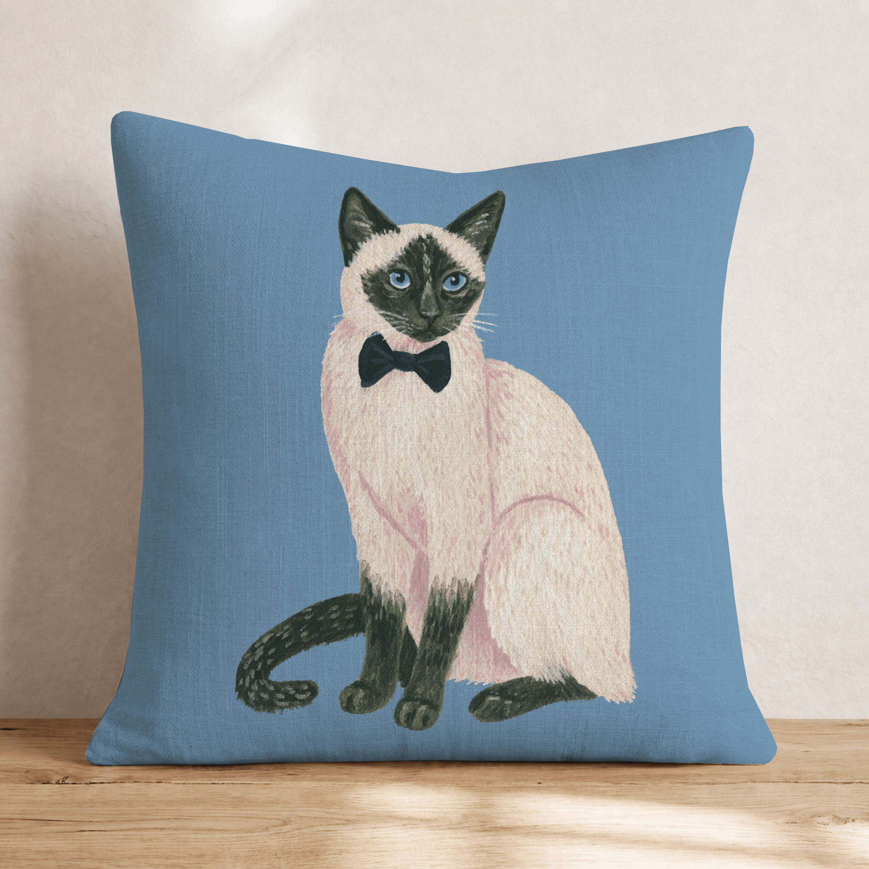 Sir Siamese Throw Pillow - Hillcroft Home
