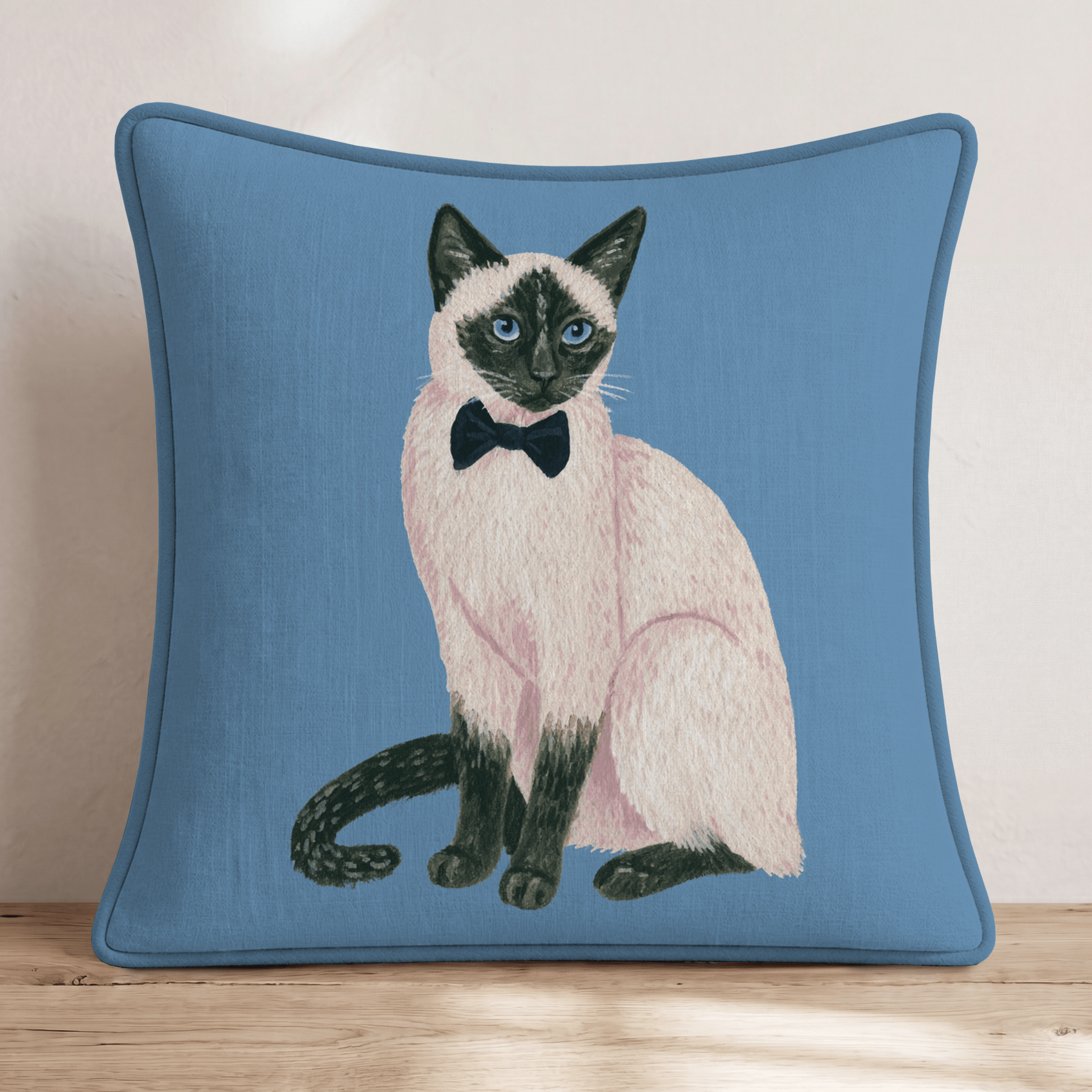 Sir Siamese Throw Pillow - Hillcroft Home