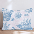 Sirens Toile Throw Pillow - Hillcroft Home