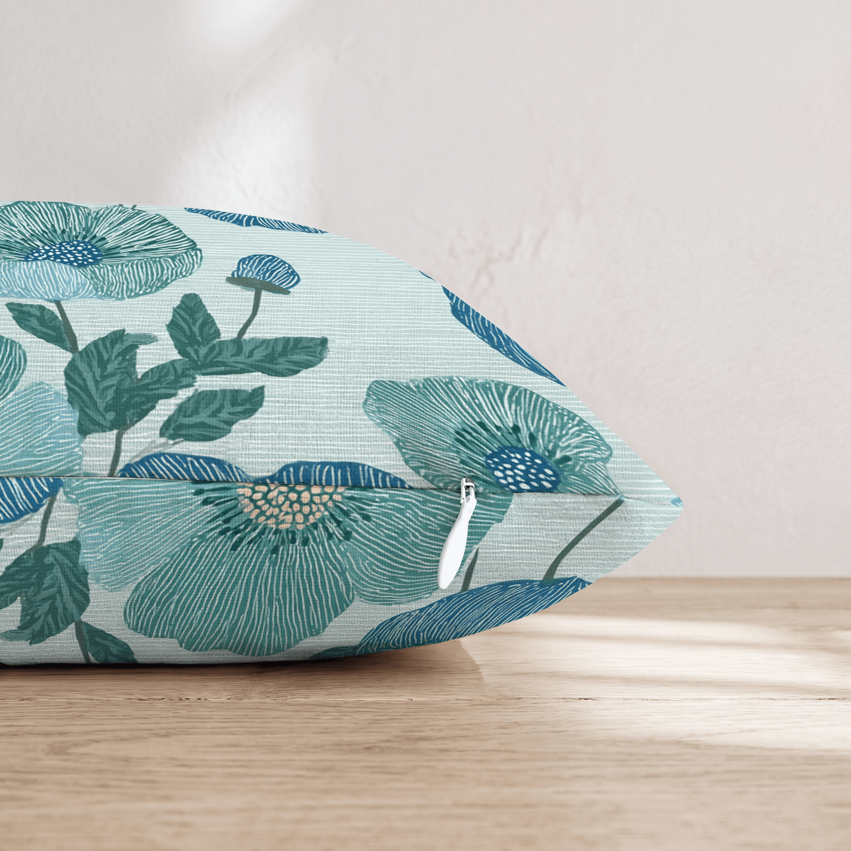 Sketch Blooms Throw Pillow - Hillcroft Home
