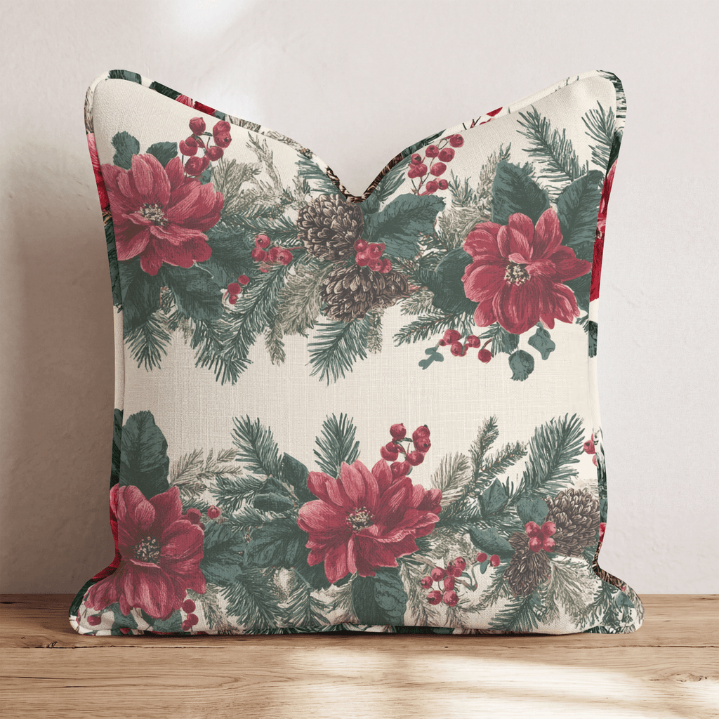 Sketchbook Noel Throw Pillow - Hillcroft Home