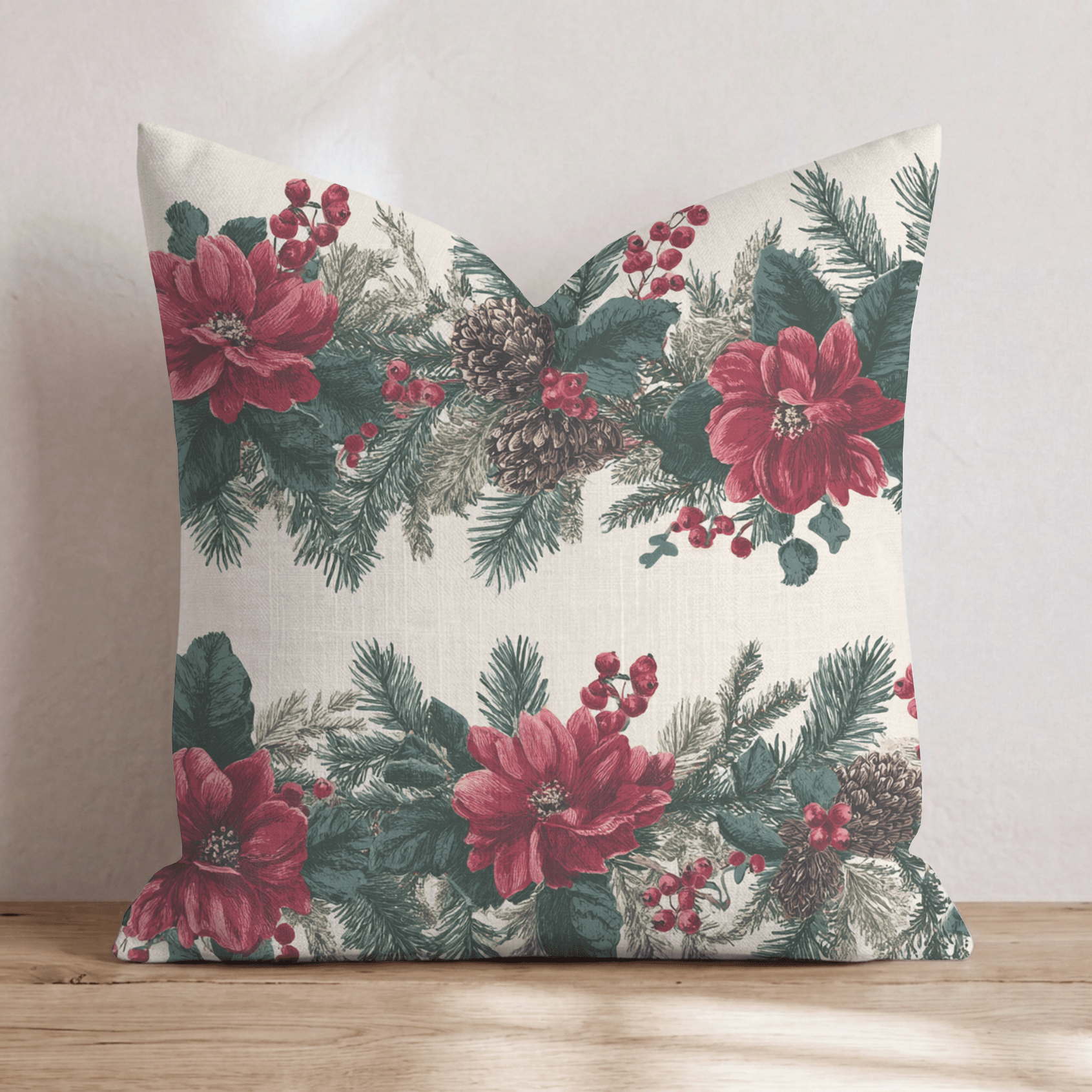 Sketchbook Noel Throw Pillow - Hillcroft Home