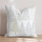 Sketched Tree Farm Throw Pillow - Hillcroft Home