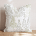 Sketched Tree Farm Throw Pillow - Hillcroft Home