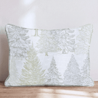 Sketched Tree Farm Throw Pillow - Hillcroft Home