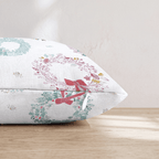Sketched Wreath Bows Throw Pillow - Hillcroft Home