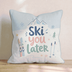 Ski You Later Throw Pillow - Hillcroft Home
