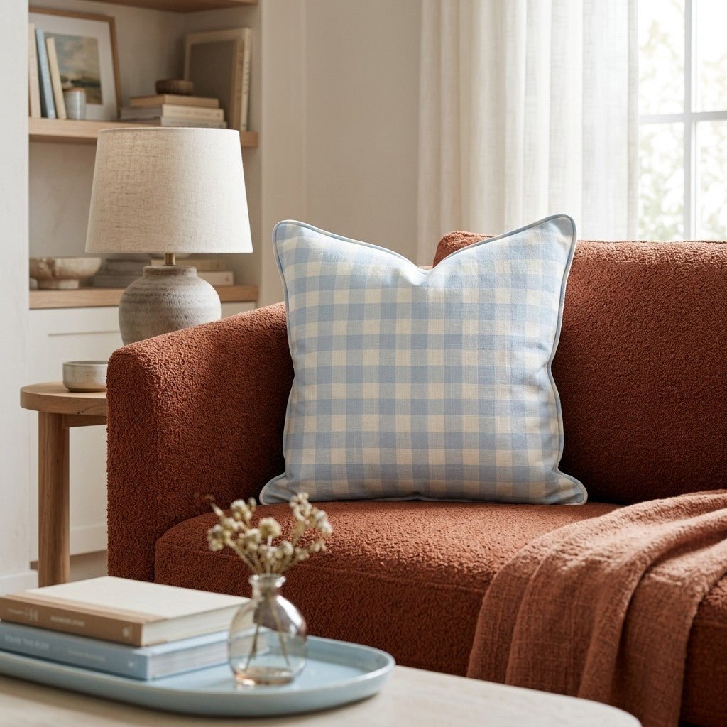 Skies and Blue Throw Pillow - Hillcroft Home