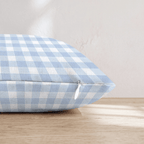 Skies and Blue Throw Pillow - Hillcroft Home