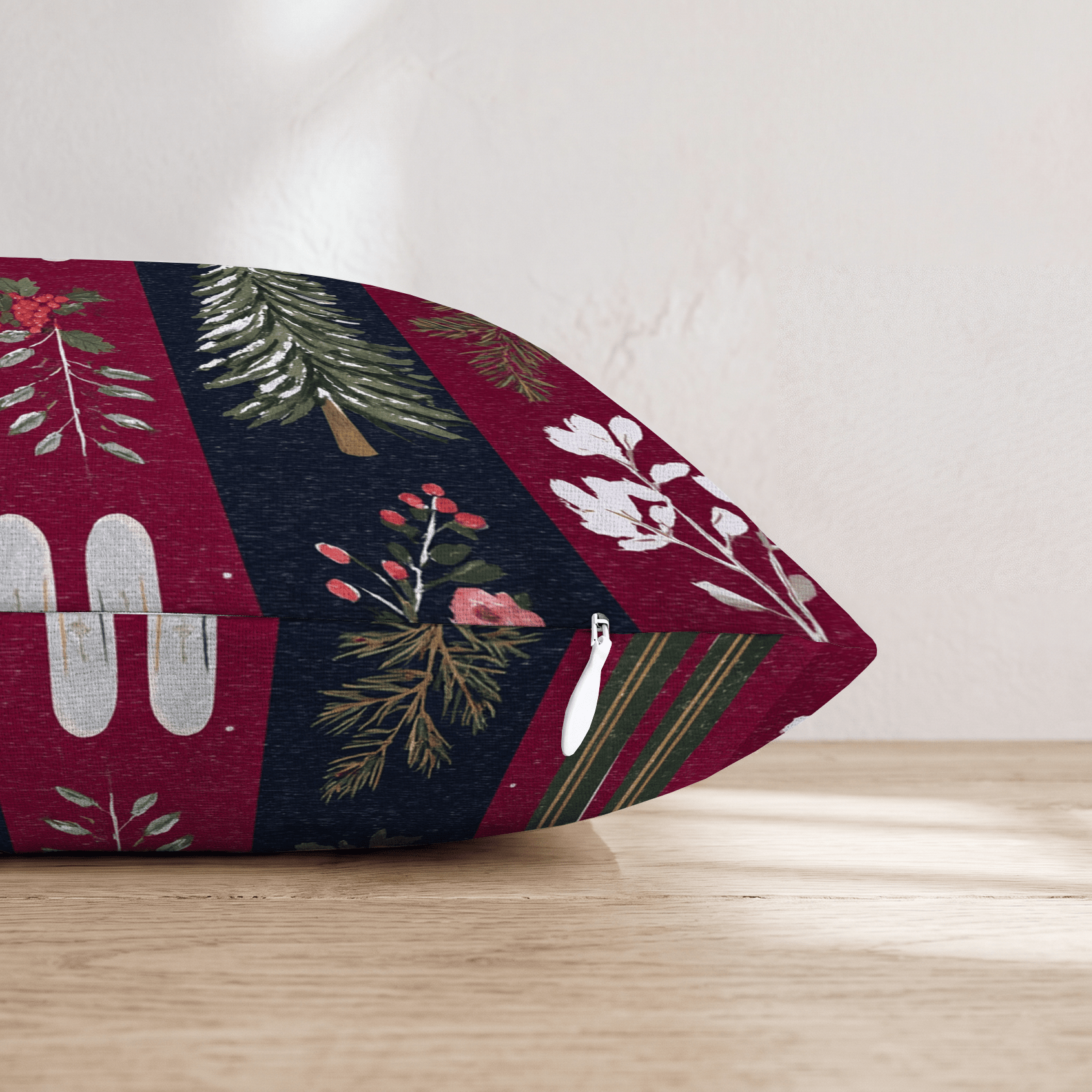 Skis and Trees Throw Pillow - Hillcroft Home