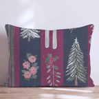 Skis and Trees Throw Pillow - Hillcroft Home