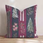 Skis and Trees Throw Pillow - Hillcroft Home
