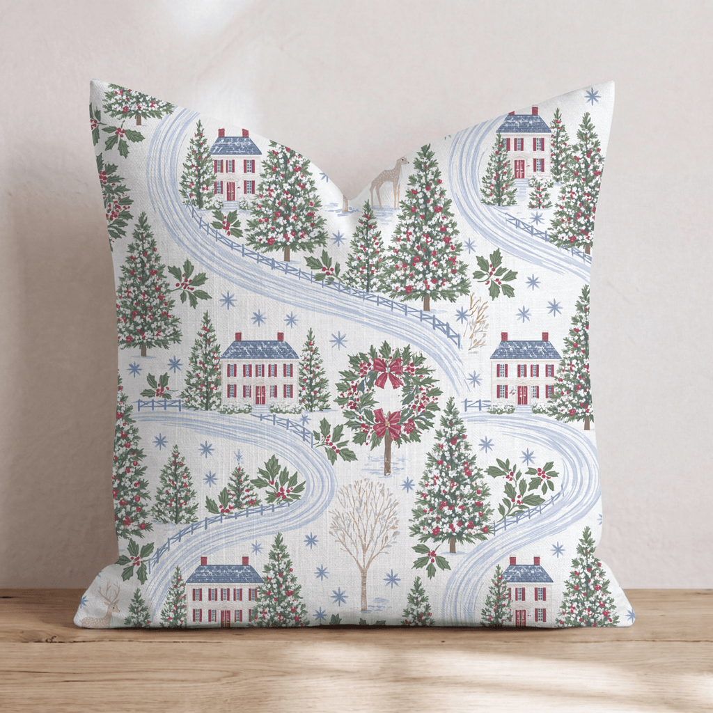 Sleepy Hollow Village Throw Pillow throw pillow - Hillcroft Home