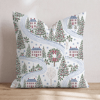 Sleepy Hollow Village Throw Pillow throw pillow - Hillcroft Home