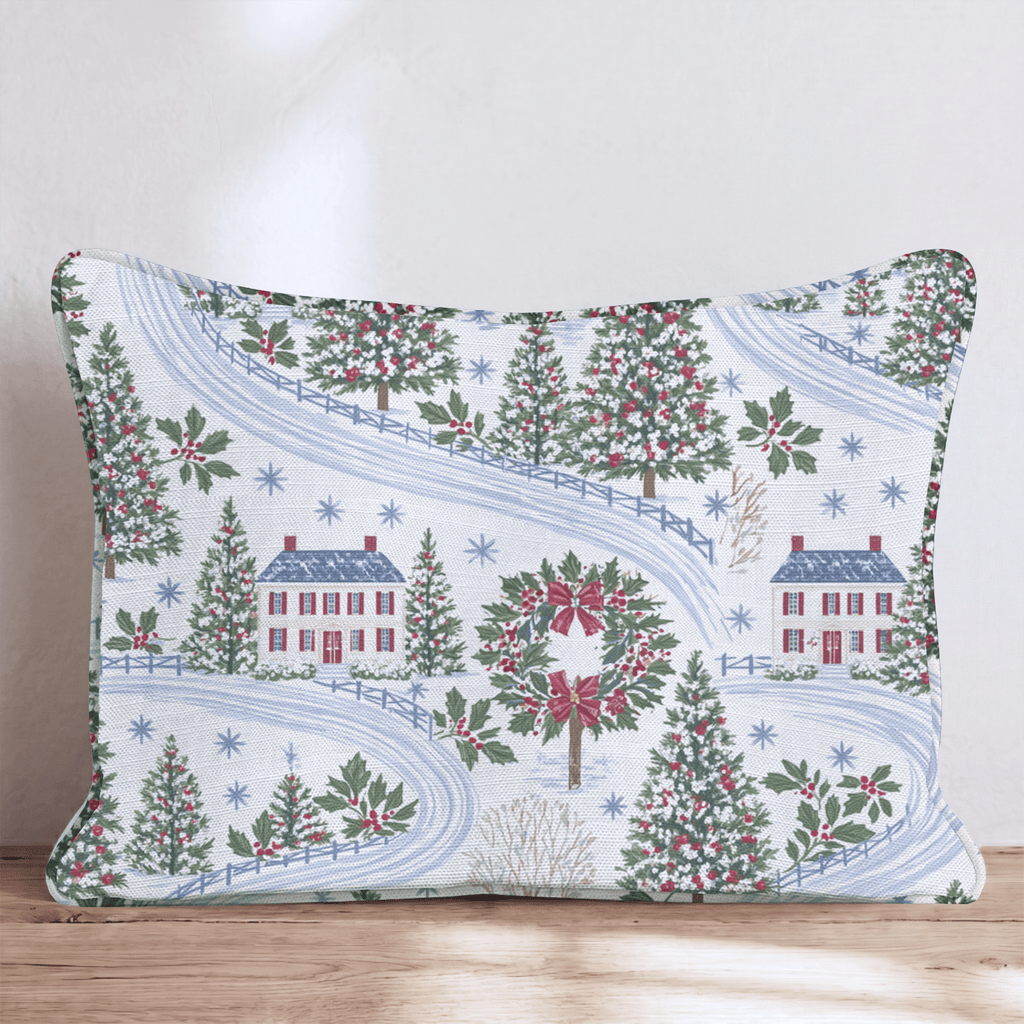 Sleepy Hollow Village Throw Pillow throw pillow - Hillcroft Home
