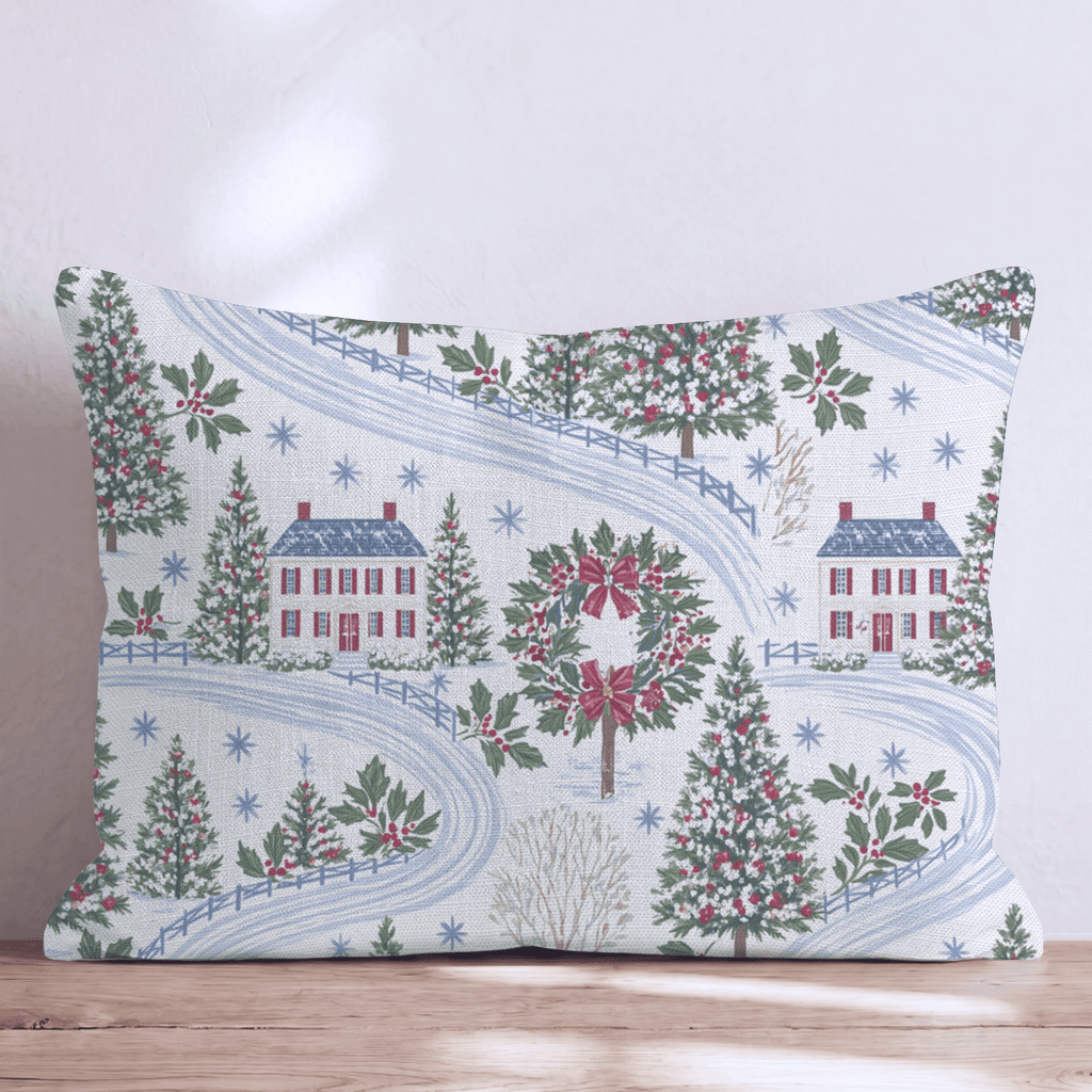 Sleepy Hollow Village Throw Pillow throw pillow - Hillcroft Home